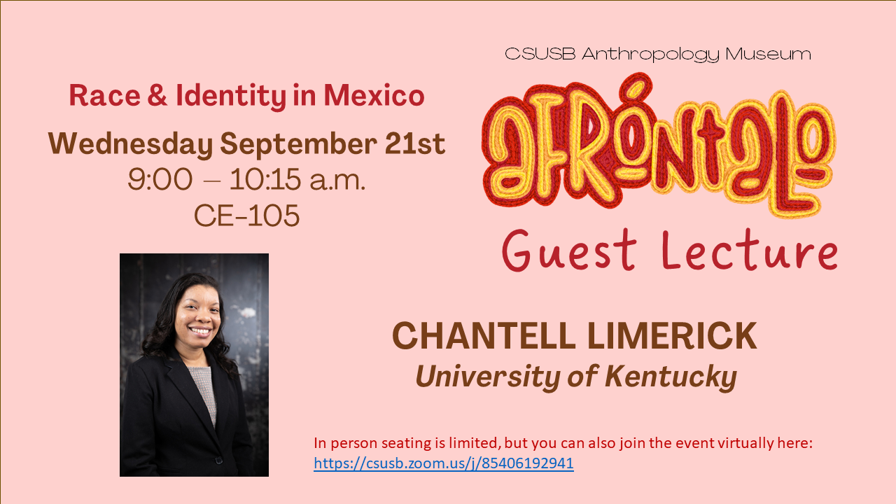Race & Identity in Mexico flyer with guest lecturer image