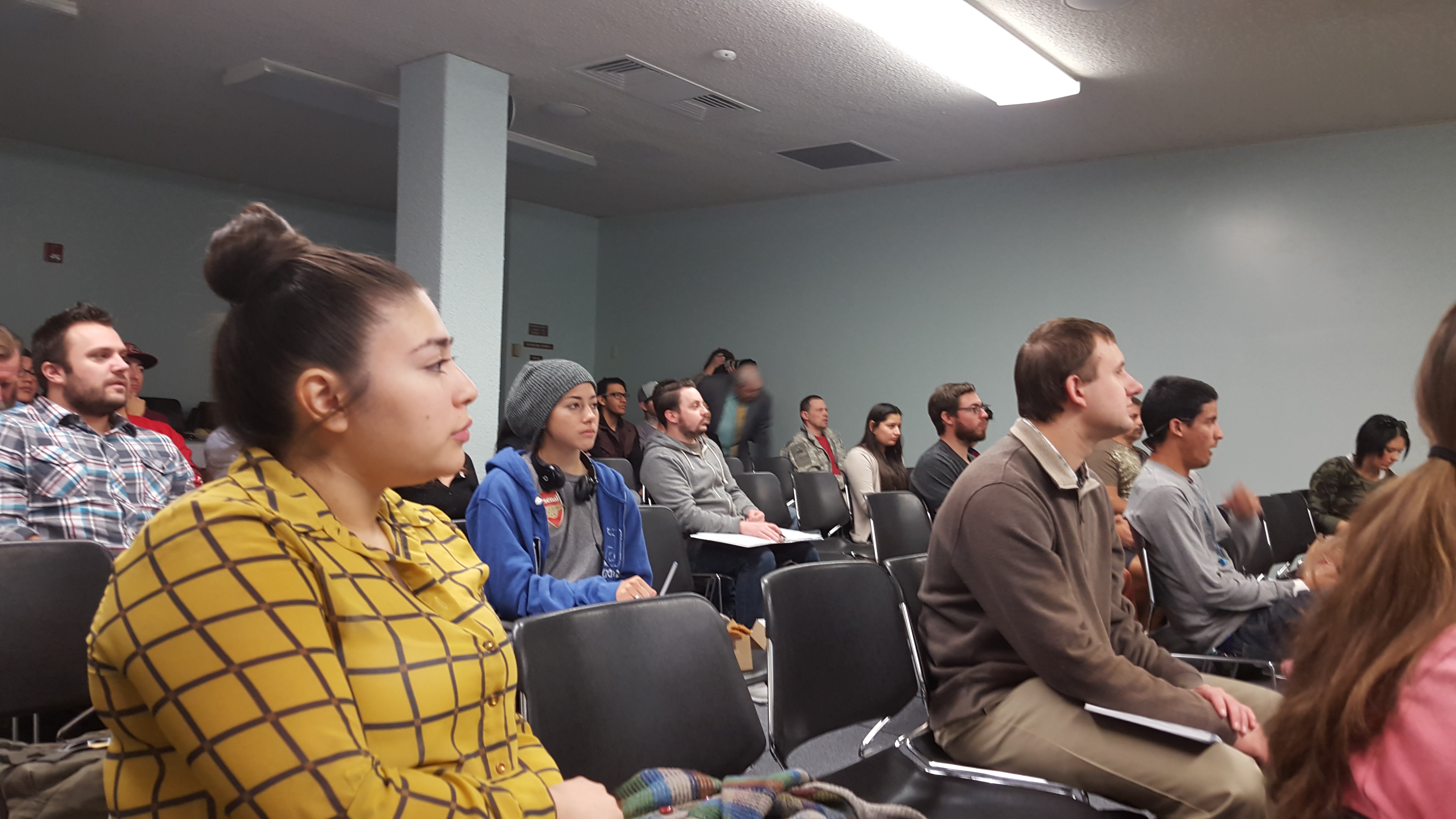 People paying attention