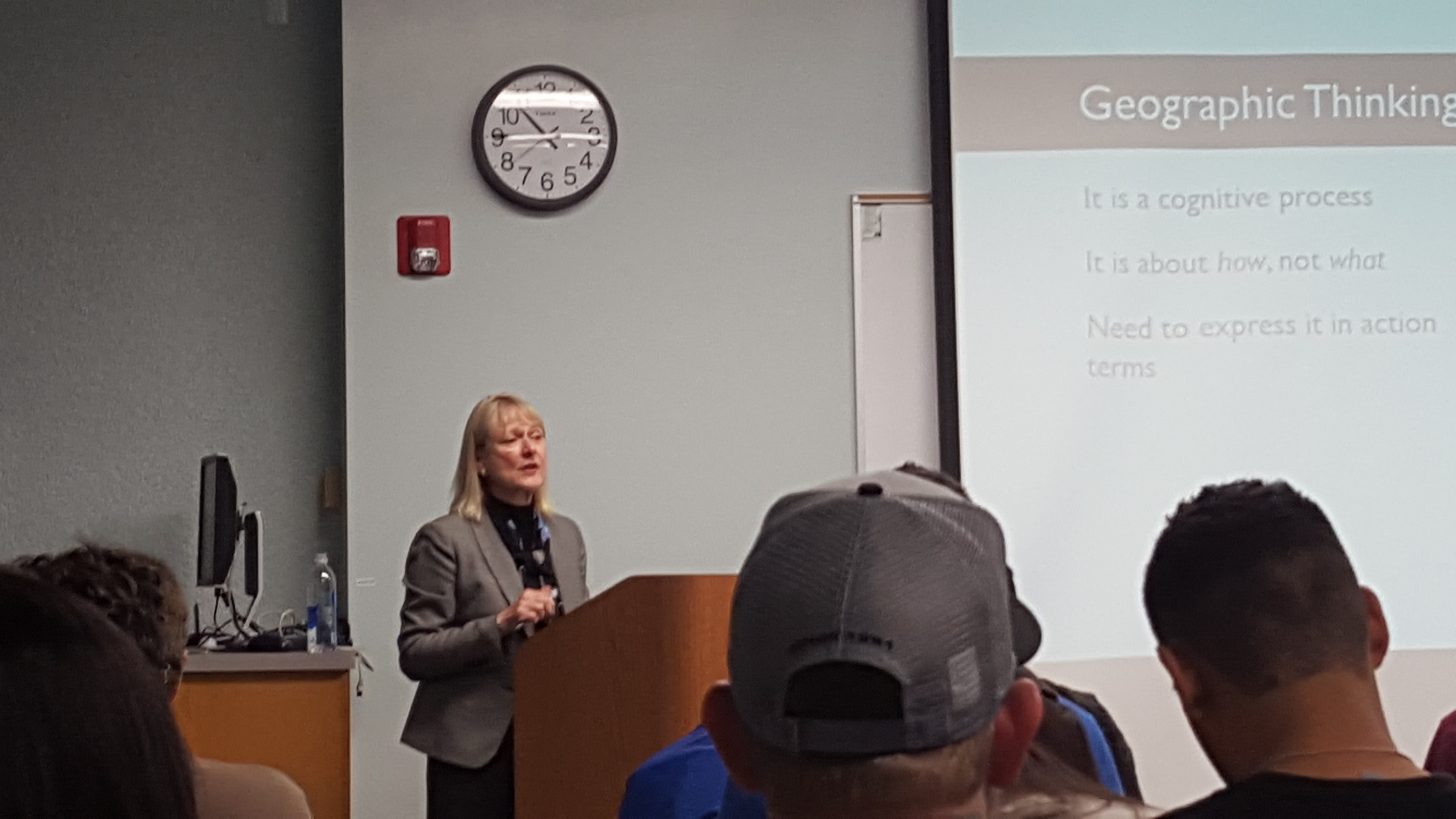 Lecture in a classroom