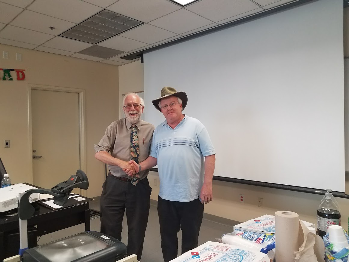 Two guys shaking hands