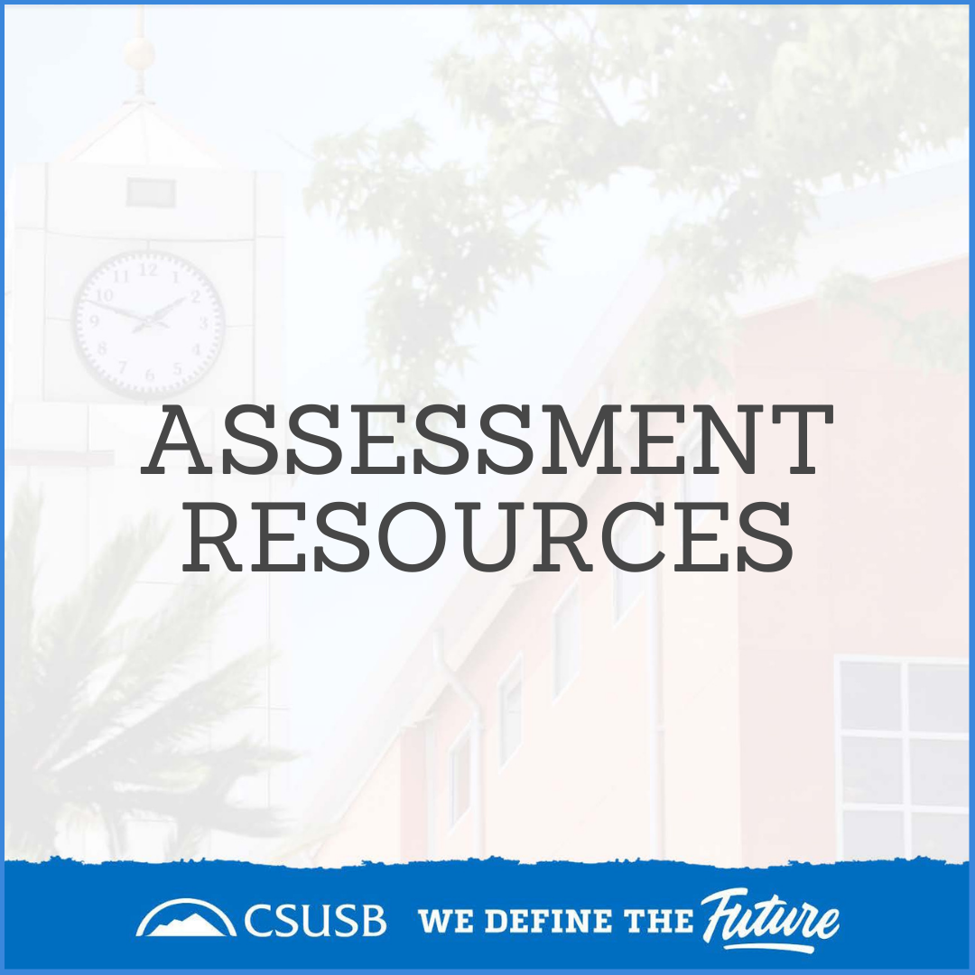 Resources | Assessment Capability Collaborative | CSUSB