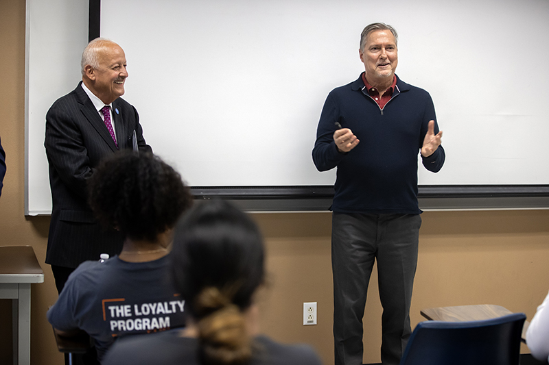 Habich was surprised and speechless when he received the 2023-24 Outstanding Lecturer Award from university President Tomás D. Morales.