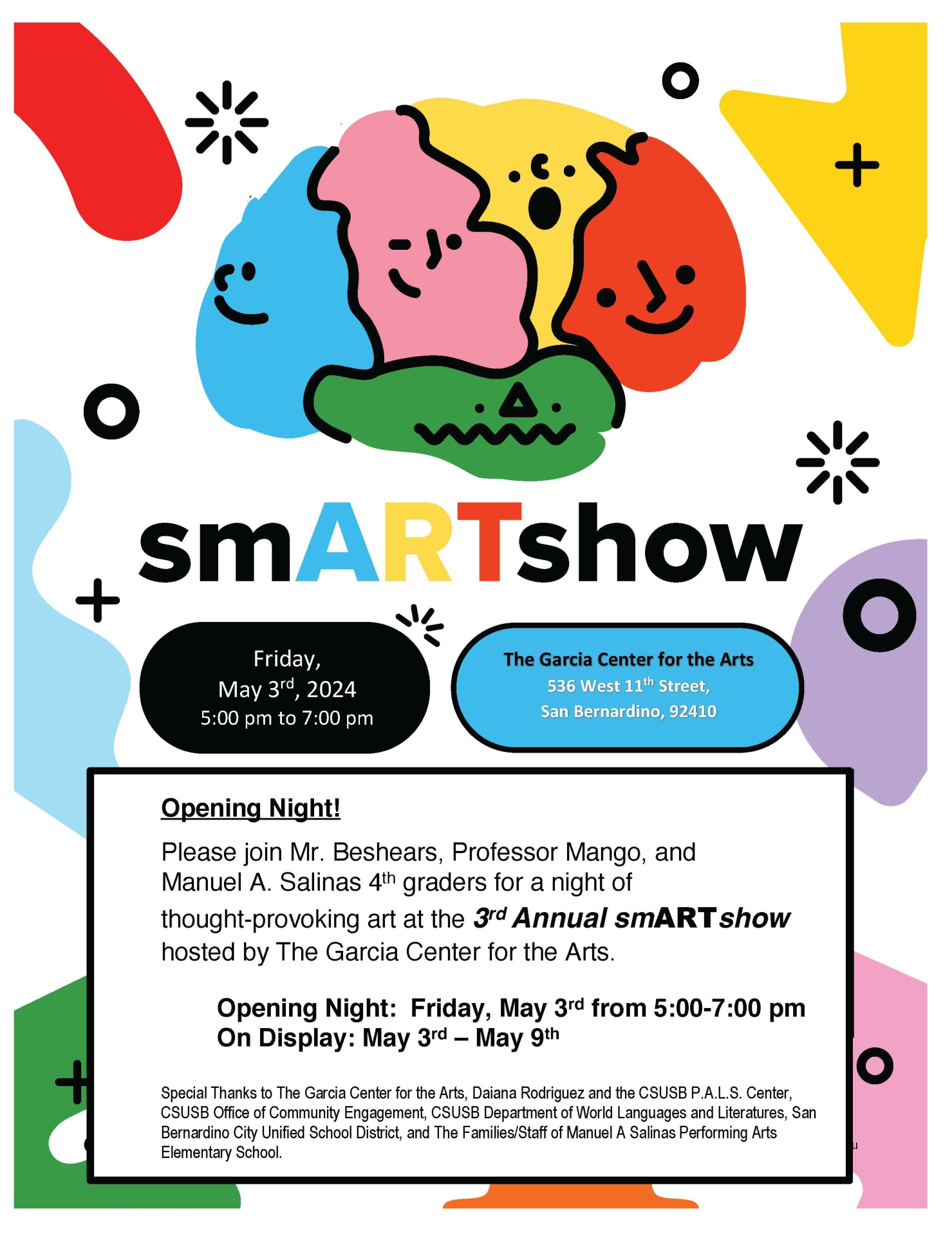smARTshow flyer