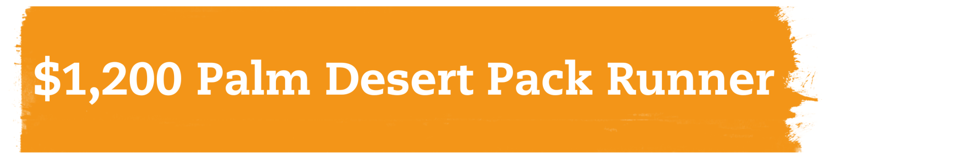$1200 PDC Pack Runner