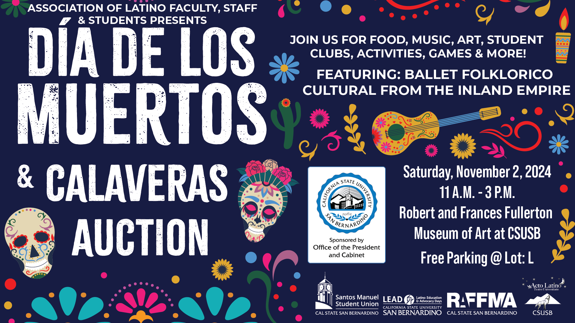 Dia de los Muertos & Calaveras Auction flyer image
