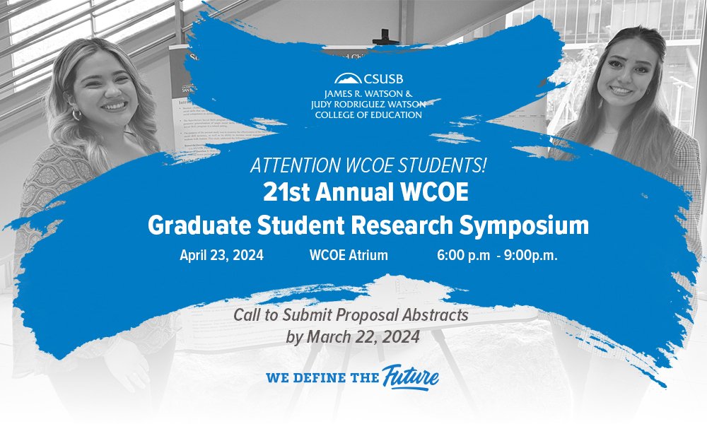 21st Annual WCOE Graduate Student Research & Scholarship Symposium
