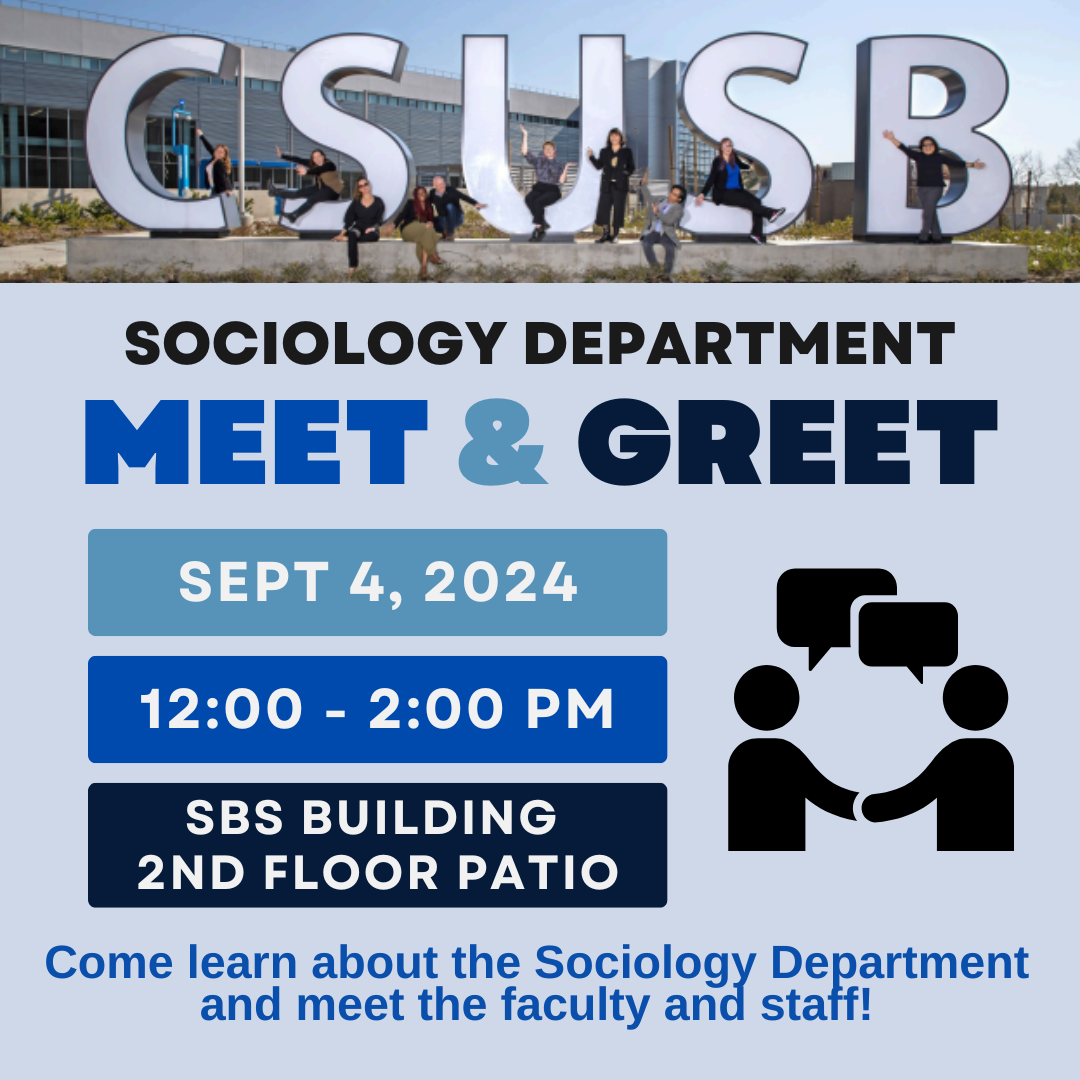 Sociology Department Meet & Greet Flyer