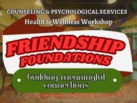 Blured background with the words Friendship Foundations in the foreground