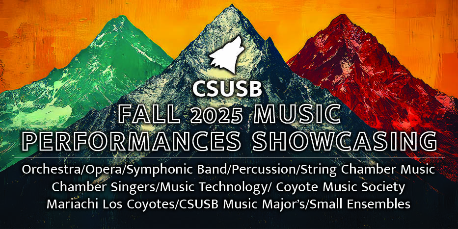 CSUSB Fall 2025 Music Performances Showcasing
