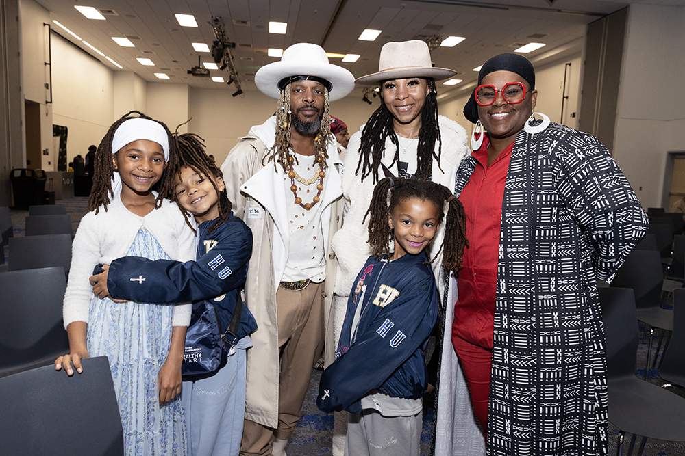Attendees at Natural Hair Day. 