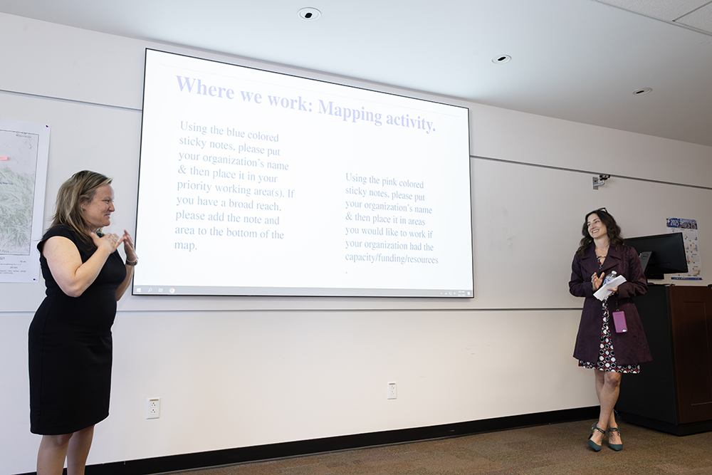 Andrea Schoepfer, associate dean of the College of Social and Behavioral Sciences, congratulated Alford on her accomplishment and discussed the lasting impact she had in the community and students’ lives.
