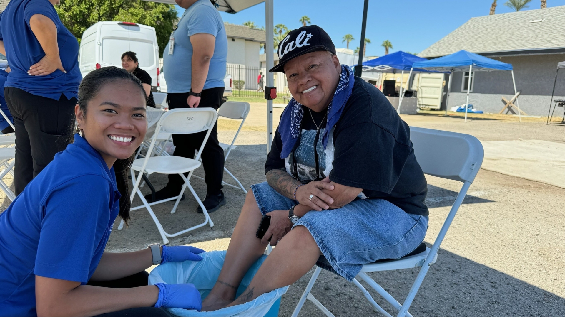CSUSB Nursing Street Medicine students in the field