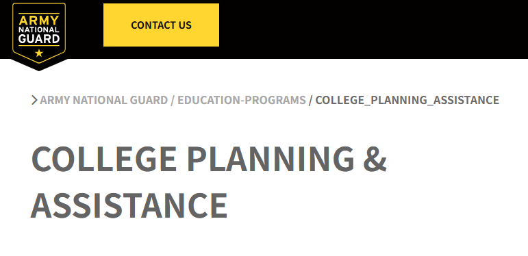 California National Guard College Assistance Assistance