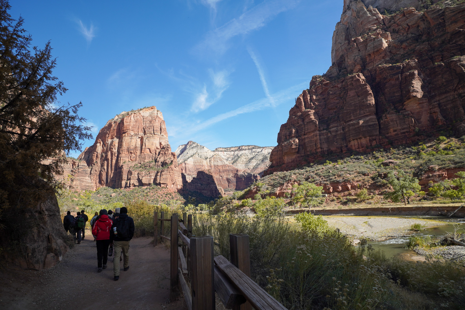 watchman mountain from Virgin river