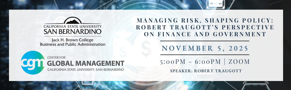 Managing Risk, Shaping Policy: Robert Traugott’s Perspective on Finance and Government