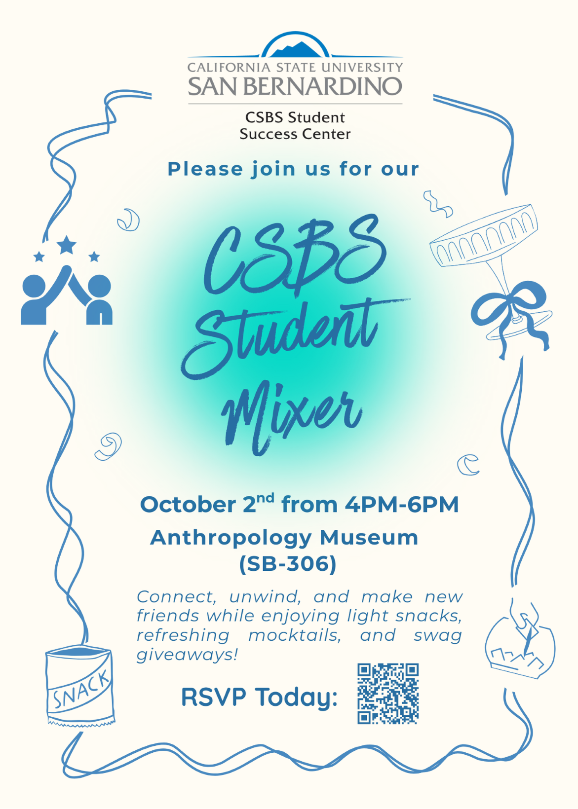 Fall 2025 CSBS Student Mixer Flyer