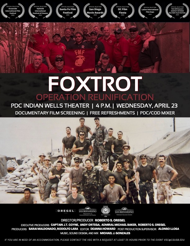 Screening of Foxtrot Operation Reunification PDC 23rd April 2025