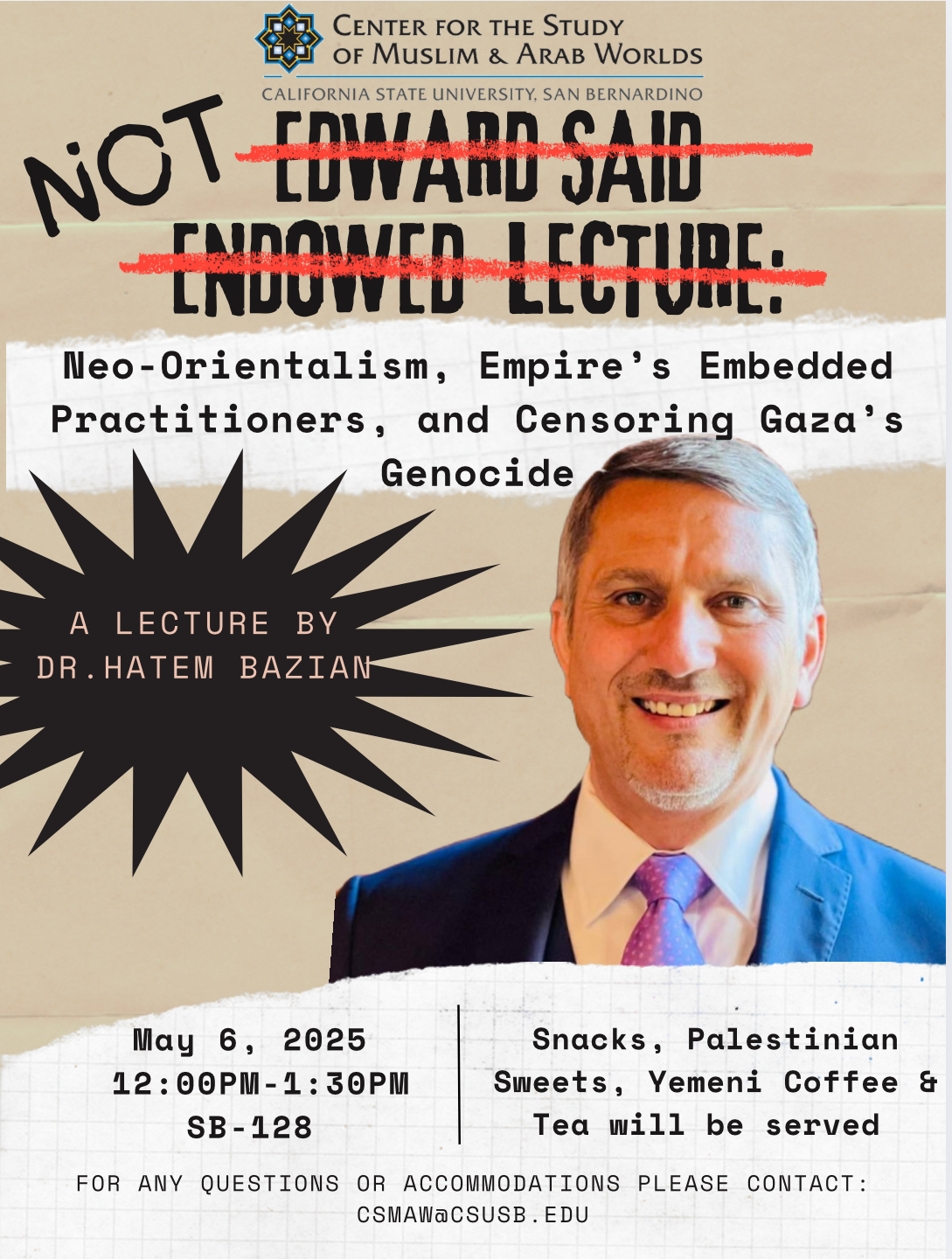 Not Edward Said Endowed Lecture