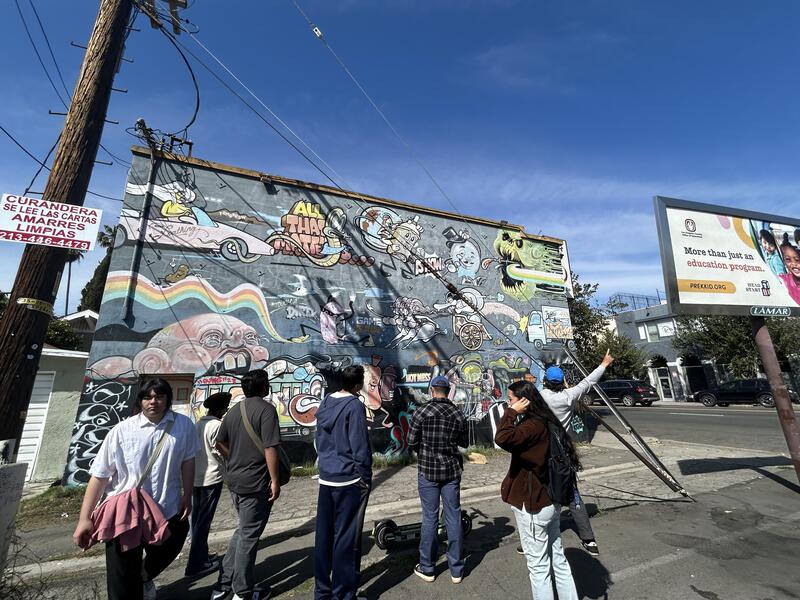 Mural in Filipino town