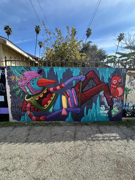 Mural in Filipino town