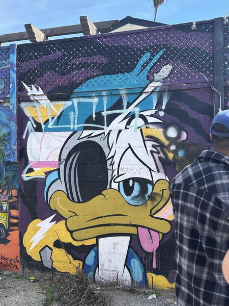 Mural in Filipino town