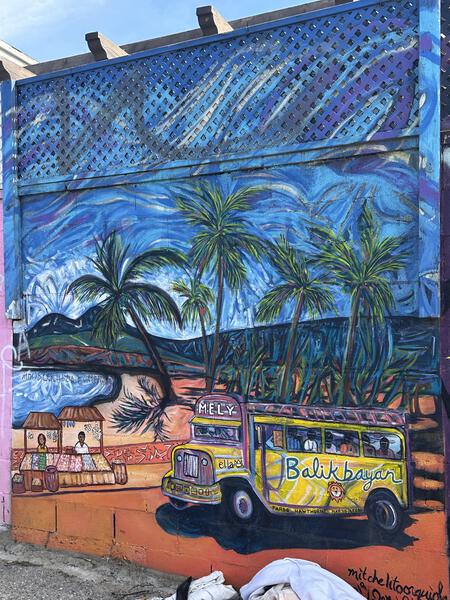 Mural in Filipino town
