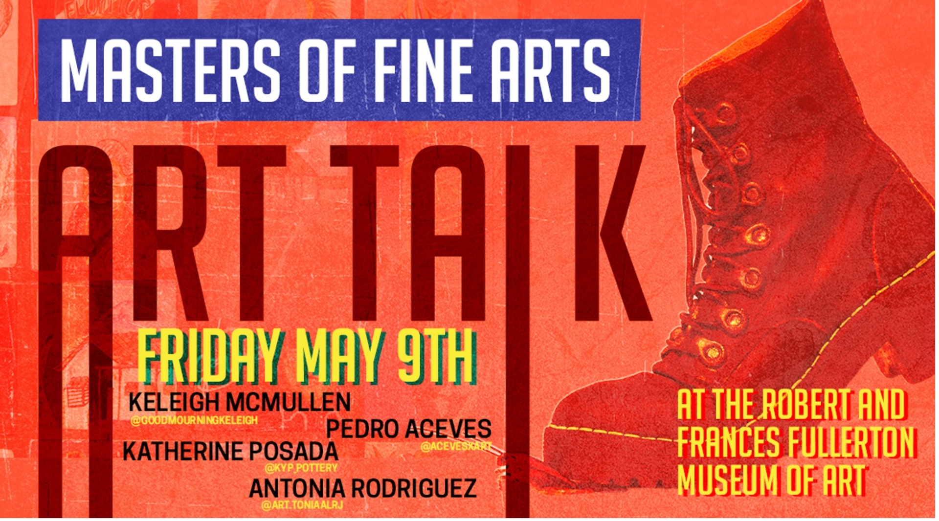 MFA Art Talk advertisment graphic