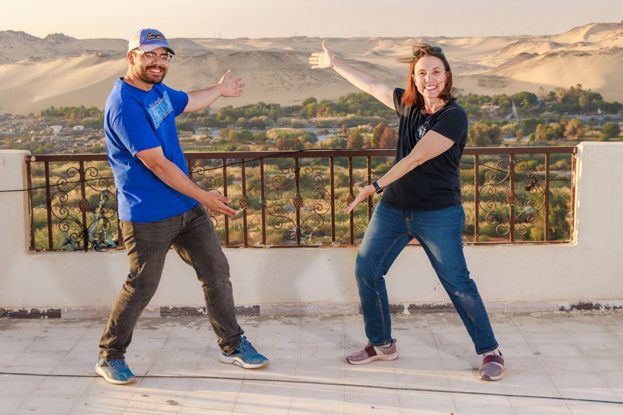 Nathan Saavedra and Dr. Kate Liszka