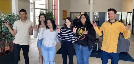 Business Students posing