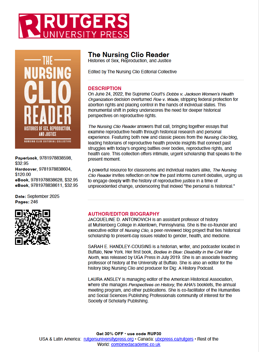 Rutgers Nursing Clio Flyer