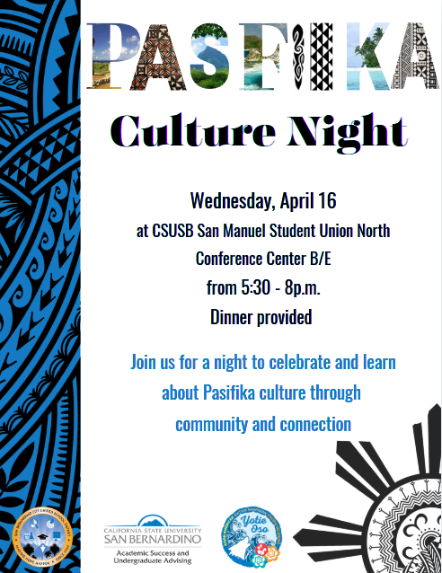 Pasifika Culture Night flyer