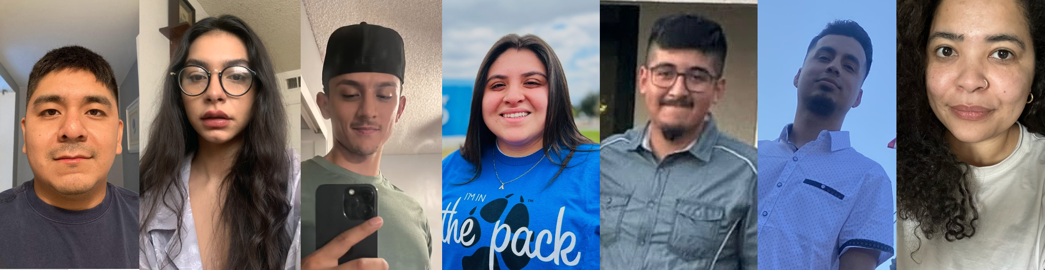 Left to right, some of this year's outstanding awardees: Gustavo Alonso, Celeste Martinez, Omar Rodriguez, Alicia Ramirez, Nathan Camacho,Jesus Hernandez, Margaret Phillips