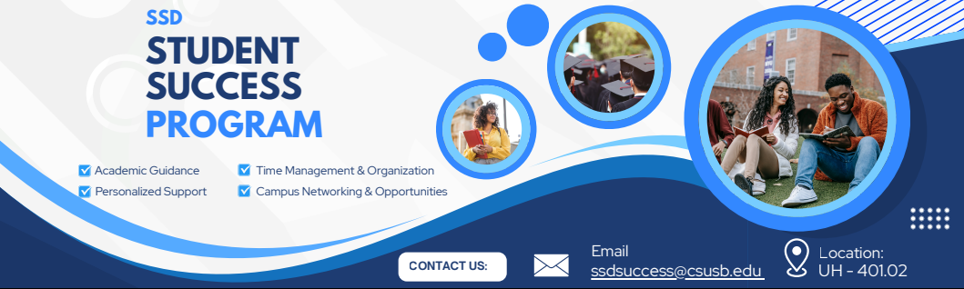 SSD Student Success Program Location UH 401.02