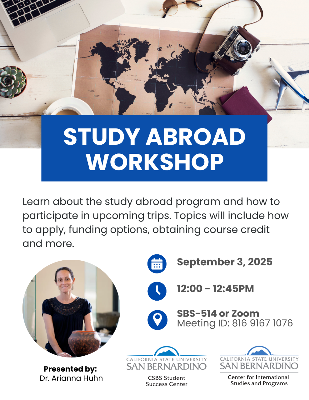 CSBS SSC Workshop Flyer for the Study Abroad Program