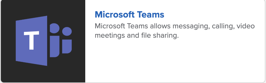 Microsoft Teams tile