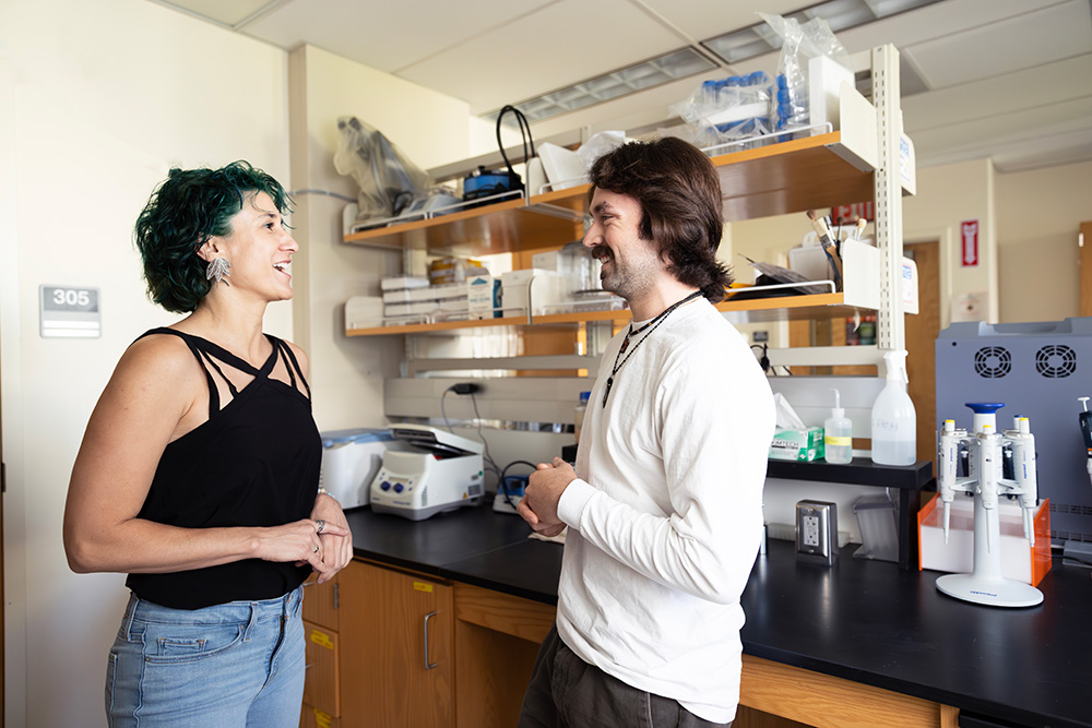 A summer project research class in plant genetics taught by Lúa López Perez, assistant professor of biology, had a profound impact on Martinez and his academic future.