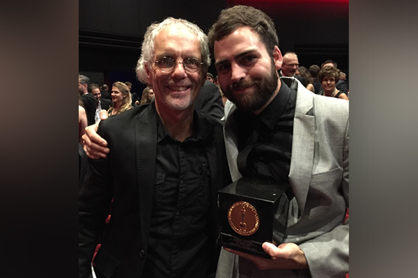 Rod Metts, associate professor of communication and media, attended the 2016 Student Academy Awards in support of his student, Johnny Coffeen, who won an award for his master’s thesis short film, “The Swan Girl.”