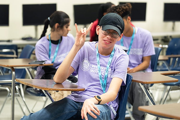 Thirty Inland Empire high school juniors and seniors attended the June 9-12 WITH-Cyber Camp on the CSUSB campus.