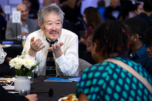 Each table included at least one scholarship donor and one student recipient, symbolizing the personal connection between giving and opportunity.