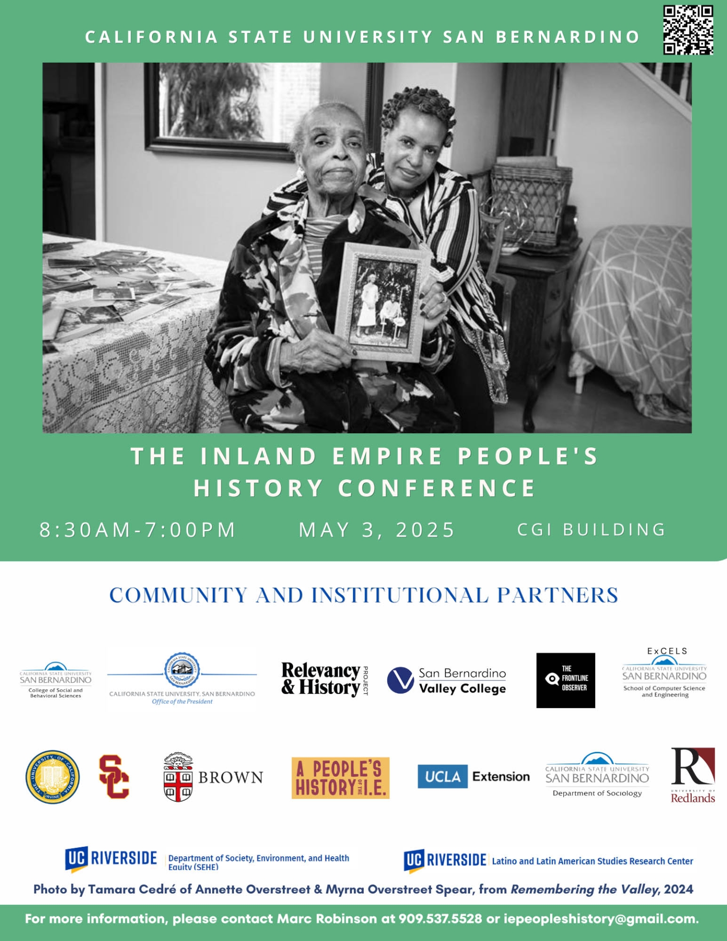 Web event flyer, IE People's History Conference