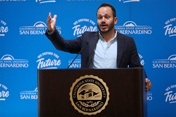 Ryan Keating, professor of history, is co-organizer of the Defining the Future conference.