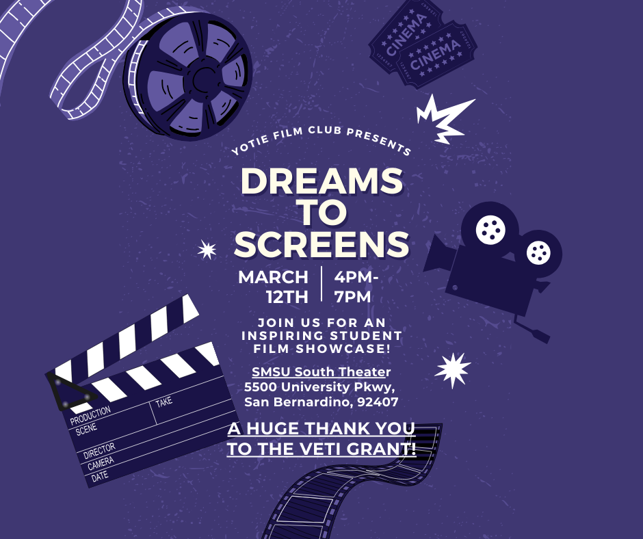 Yotie Film Club "Dreams to Screens" Showcase 12th March 2025