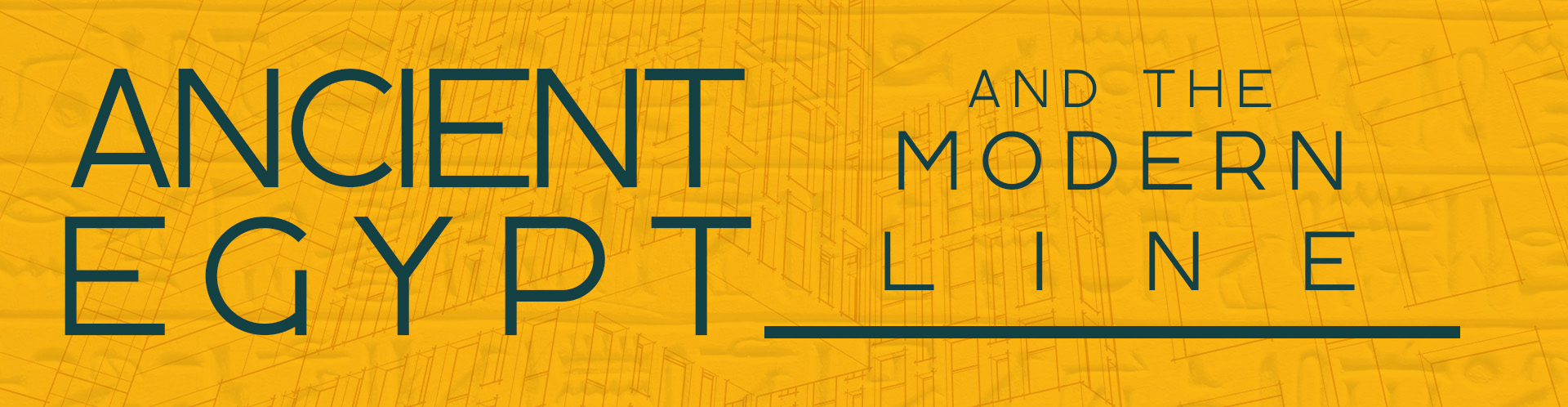 Ancient Egypt and the Modern Line graphic