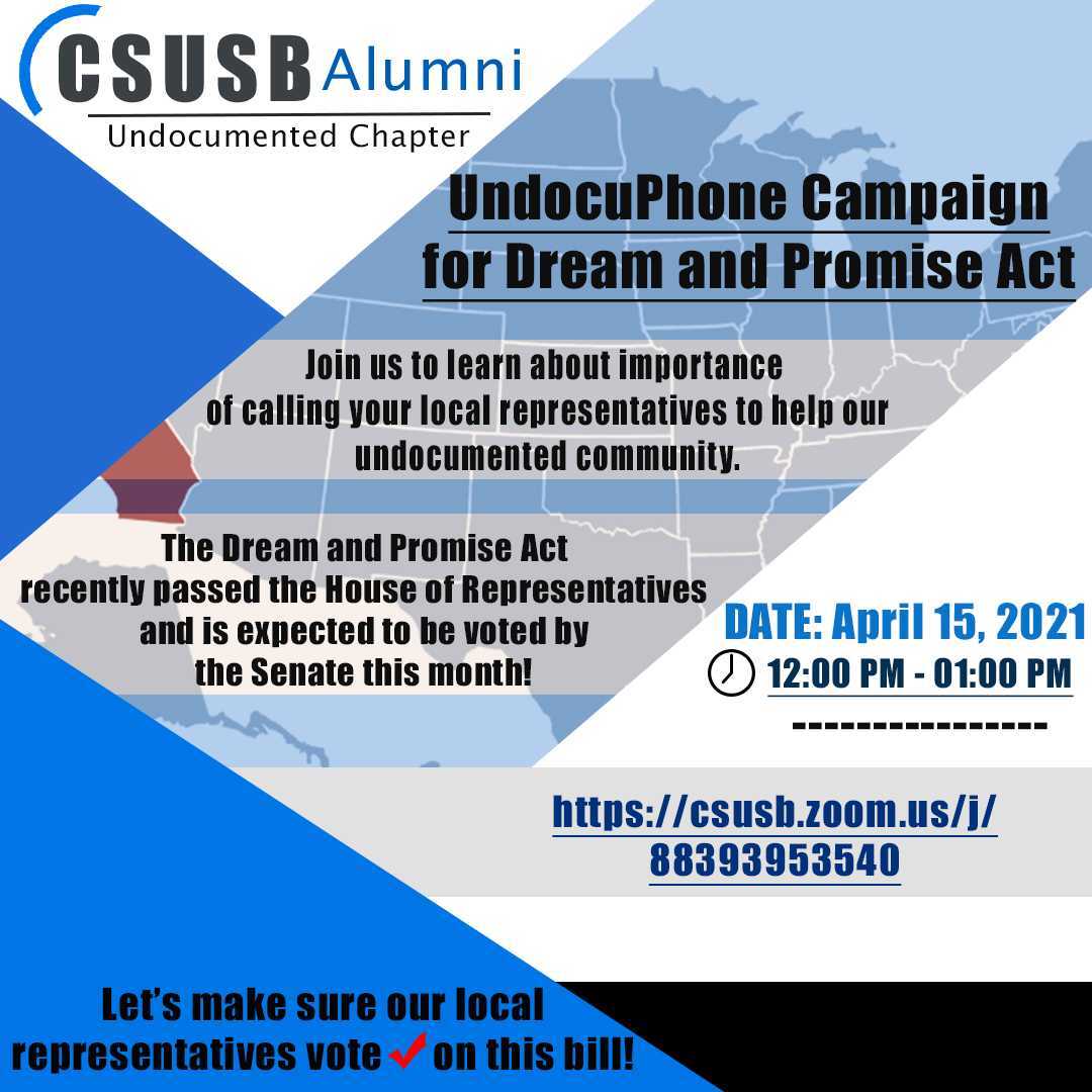UndocuPhone Campaign event flyer, details below