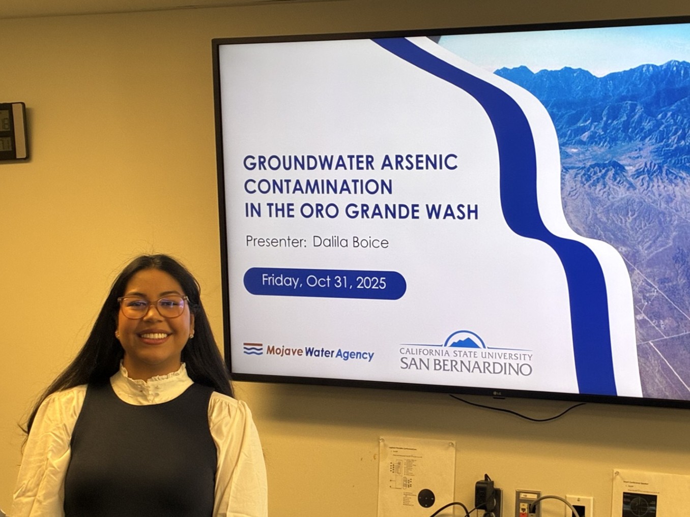 MS Student Dalila Boice Defending Her Thesis