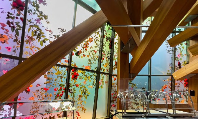 Interior view of Event Horizon at the Meta/Facebook Headquarters installation