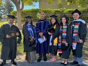 Dr. Smith with students.