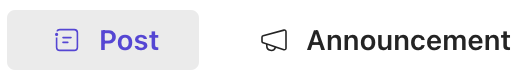Post button