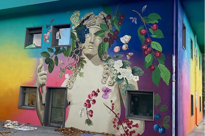 installation image of A Portrait of Dionysus in Italy