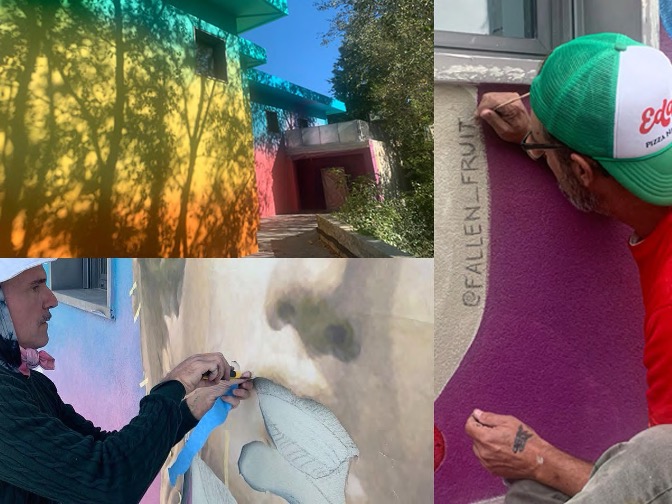 collage images of the founders working on A Portrait of Dionysus